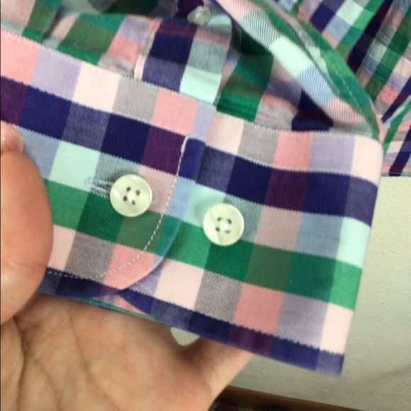 Charleston Threads plaid costal color button-upXXL - Picture 7 of 10